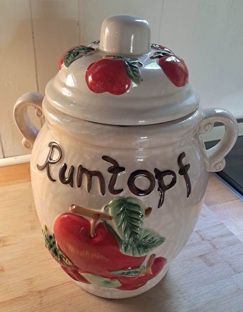 Mooie Rumtopf – aardewerken pot voor fruit op rum, Ophalen