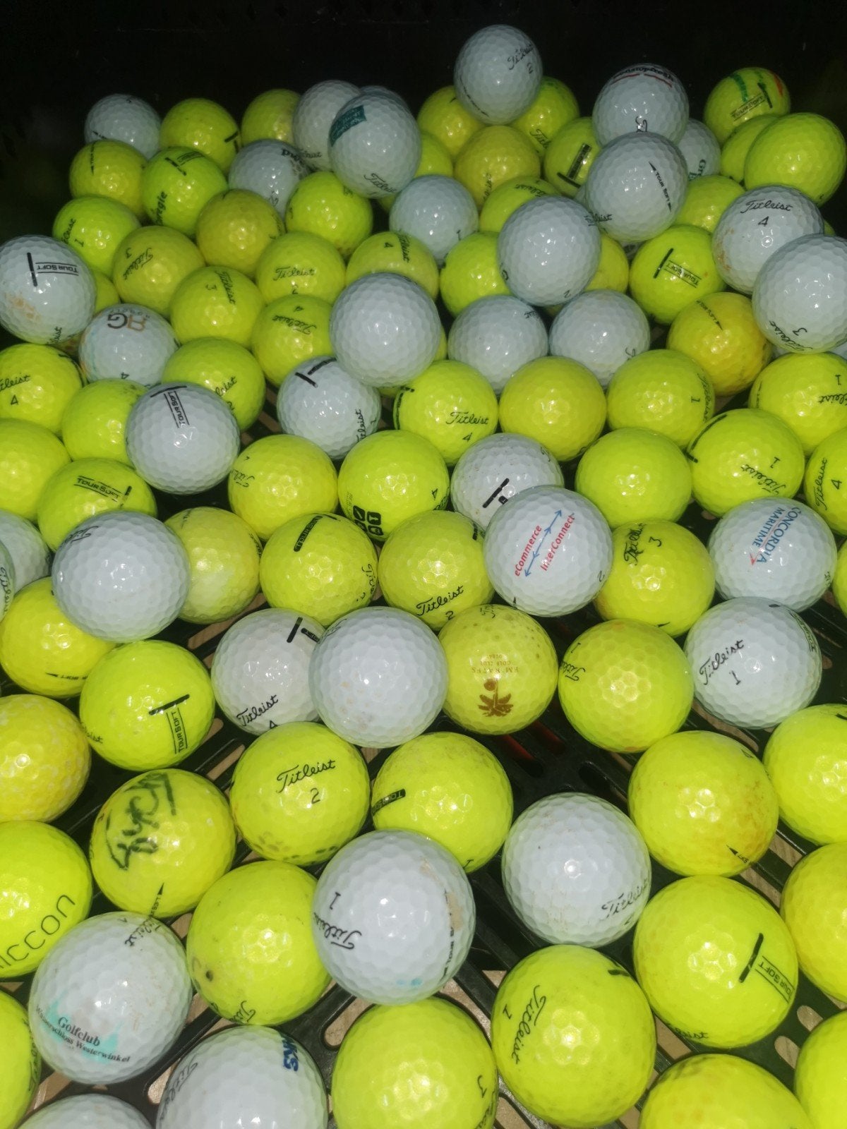 Titleist tour soft golfballen 50 stuks, Ophalen of Verzenden