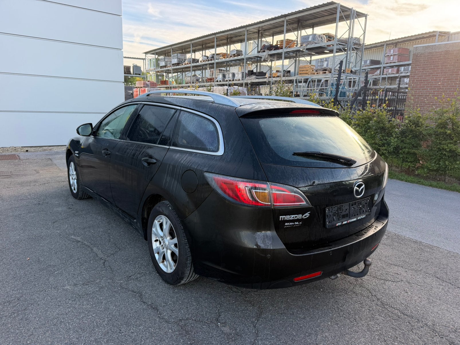 Mazda 6 Break 1.8 benzine 88 Kw,Bj 2010,Airco, Auto's, Voorwielaandrijving, Stof, Zwart, Bedrijf