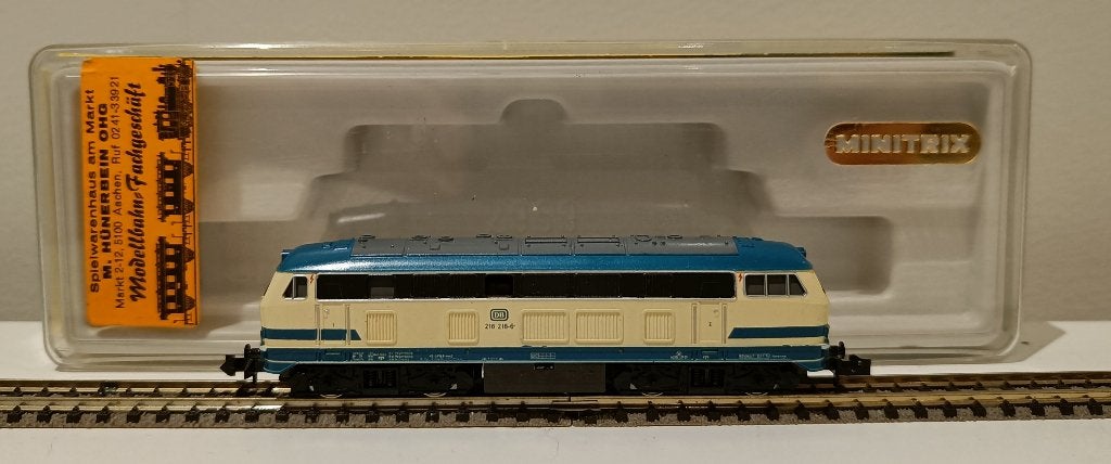 Minitrix 2059 BR 218, Hobby en Vrije tijd, Gebruikt, Trix, Ophalen of Verzenden, Analoog
