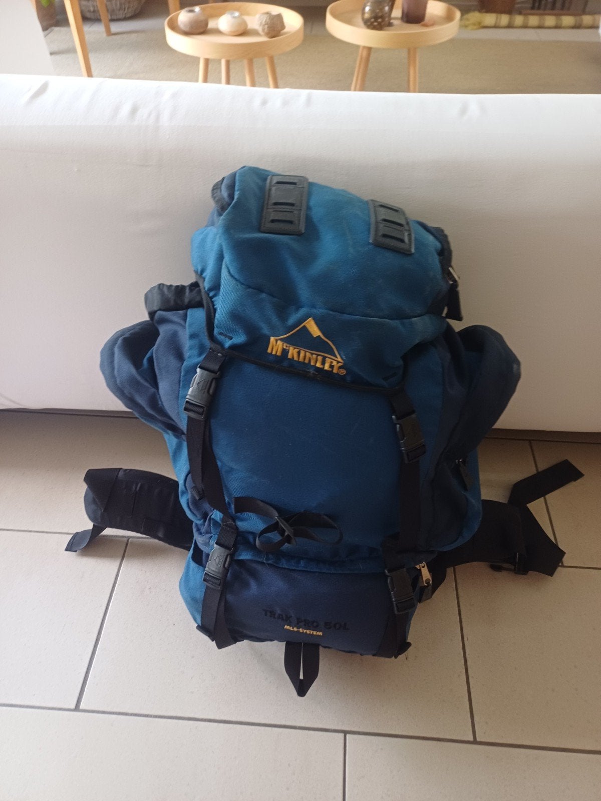 Trekzak MC Kinley teak pro 50l MLS system, Ophalen