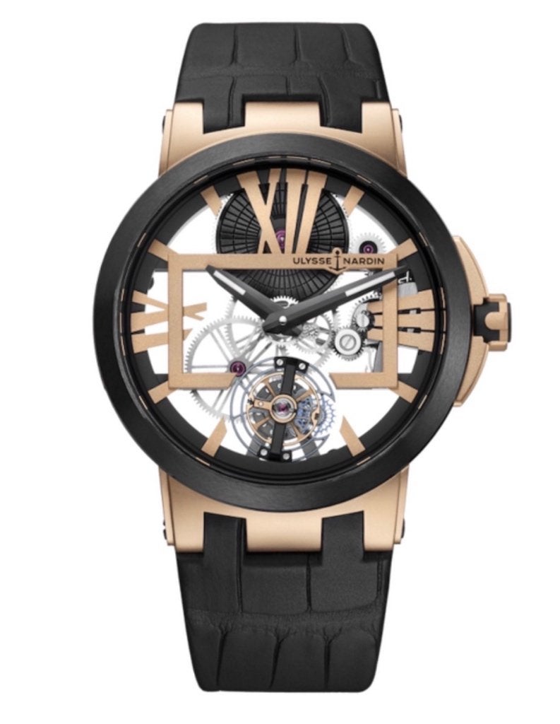 Ulysse Nardin Executive NEUVE Tourbillon & Skeleton, Or, Enlèvement, Or, Neuf