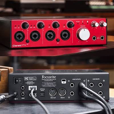Focusrite Clarett 4pre thunderbolt interface, Enlèvement ou Envoi, Comme neuf