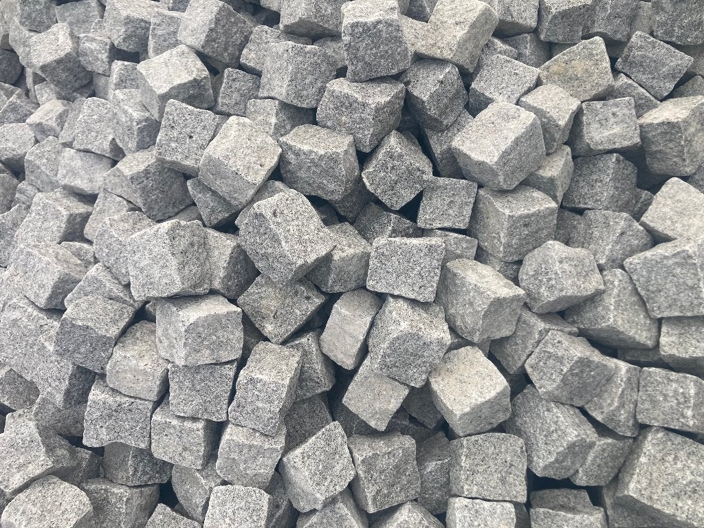Nouvelles mosaïques en granit gris clair, Neuf, Autres types, 10 m²² ou plus, Enlèvement