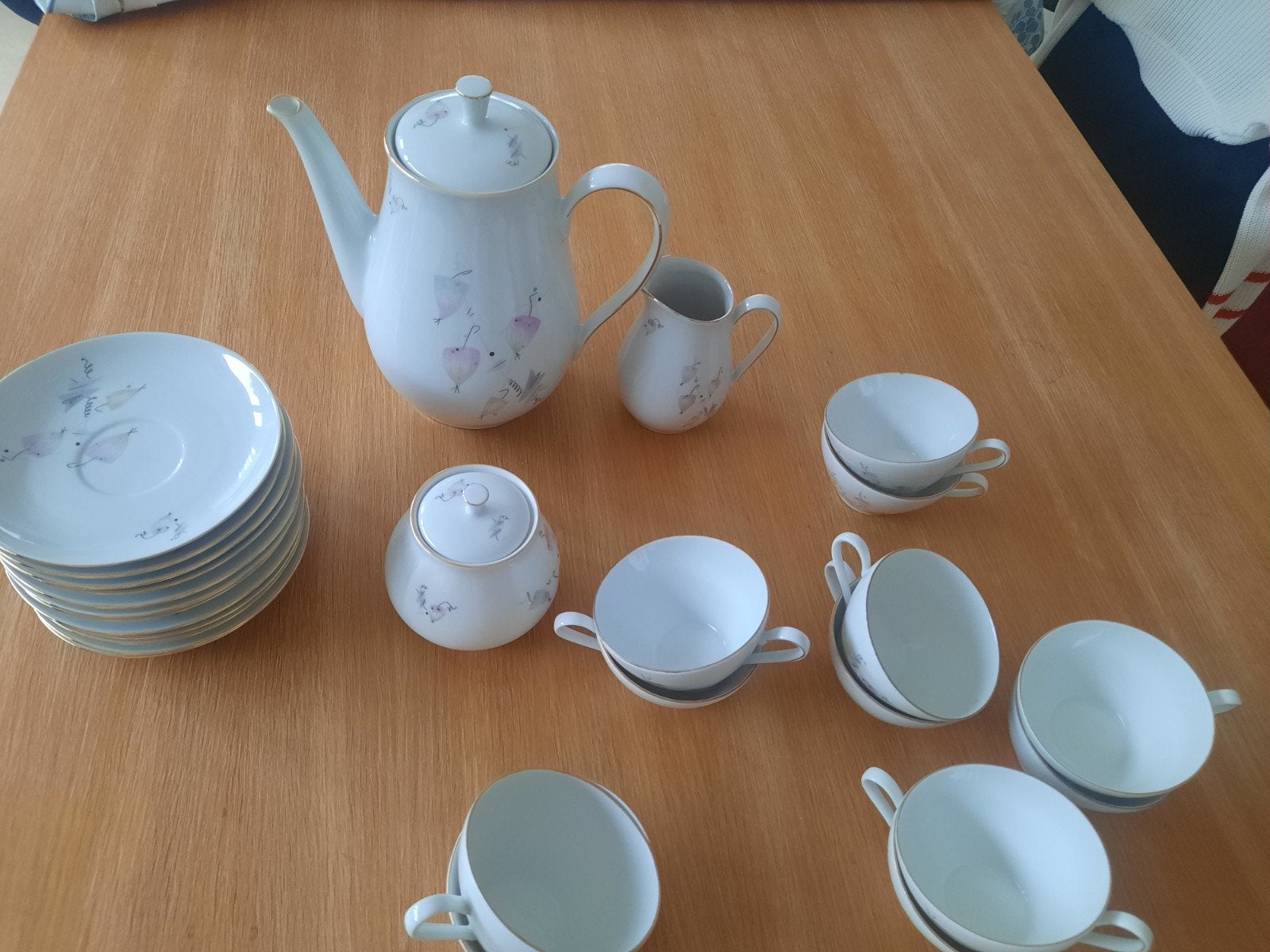 Servies koffiepot,  melkkannetje, suikerpot 12p, Antiek en Kunst, Ophalen