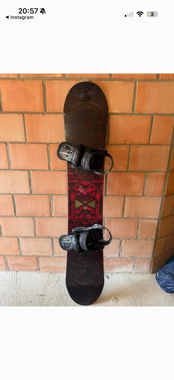 Snowboard burton, Sport en Fitness, Snowboarden, Ophalen, Zo goed als nieuw, Bindingen