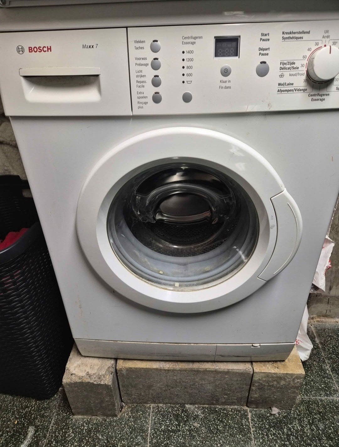 Wasmachine Bosch, Ophalen