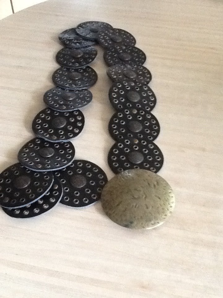 Lederen Riem.   115cm lang., Echt leder, Heupriem, Ophalen of Verzenden, Zo goed als nieuw
