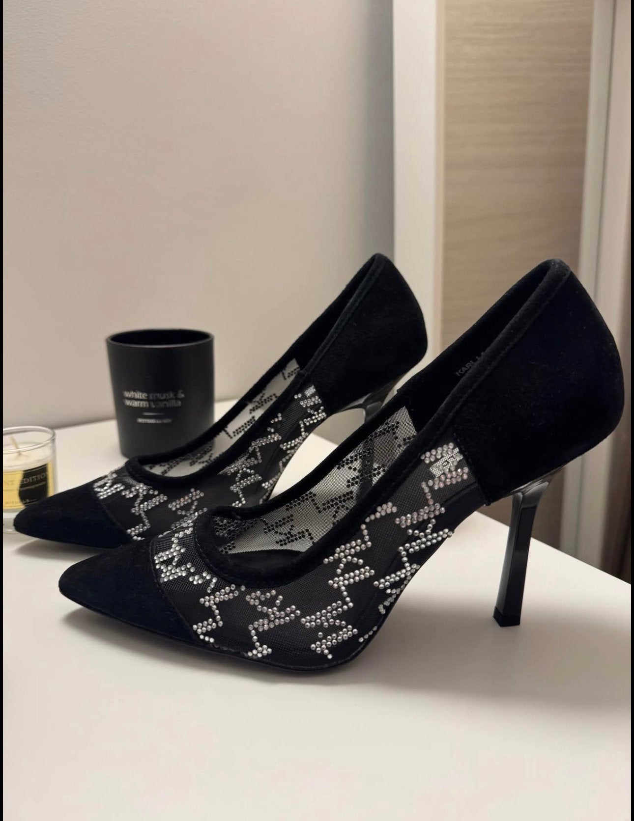 Talons Karl Lagerfeld, Escarpins, Comme neuf, Enlèvement, Noir
