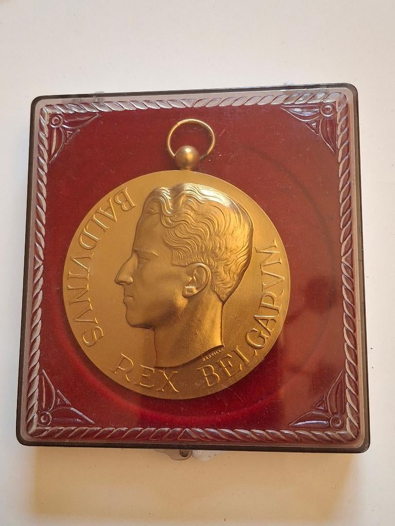 Médaille Roi Baudouin, Collections, Maisons royales & Noblesse, Envoi, Utilisé, Autres types