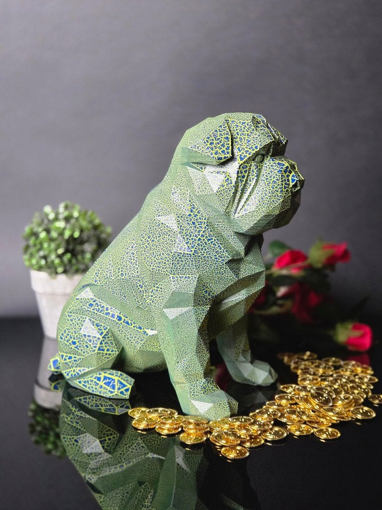 Geometrische Shar Pei Sculptuur XL – Moderne Kunst, Verzamelen, Ophalen of Verzenden, Zo goed als nieuw, Dier
