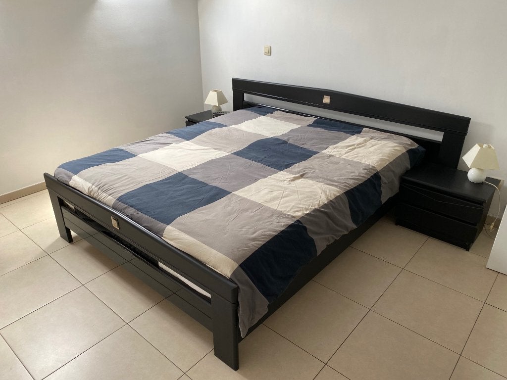 Tweepersoonsbed incl. nachtkastjes, commode én matras, Maison & Meubles, Chambre à coucher | Lits, Utilisé, Deux personnes, 180 cm