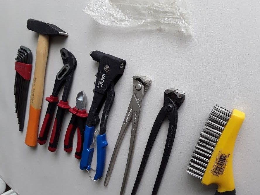 Lot gereedschap 8 stuks knipex tangen,set inbus, hamer nieuw, Ophalen of Verzenden, Nieuw, Tang, Knipex