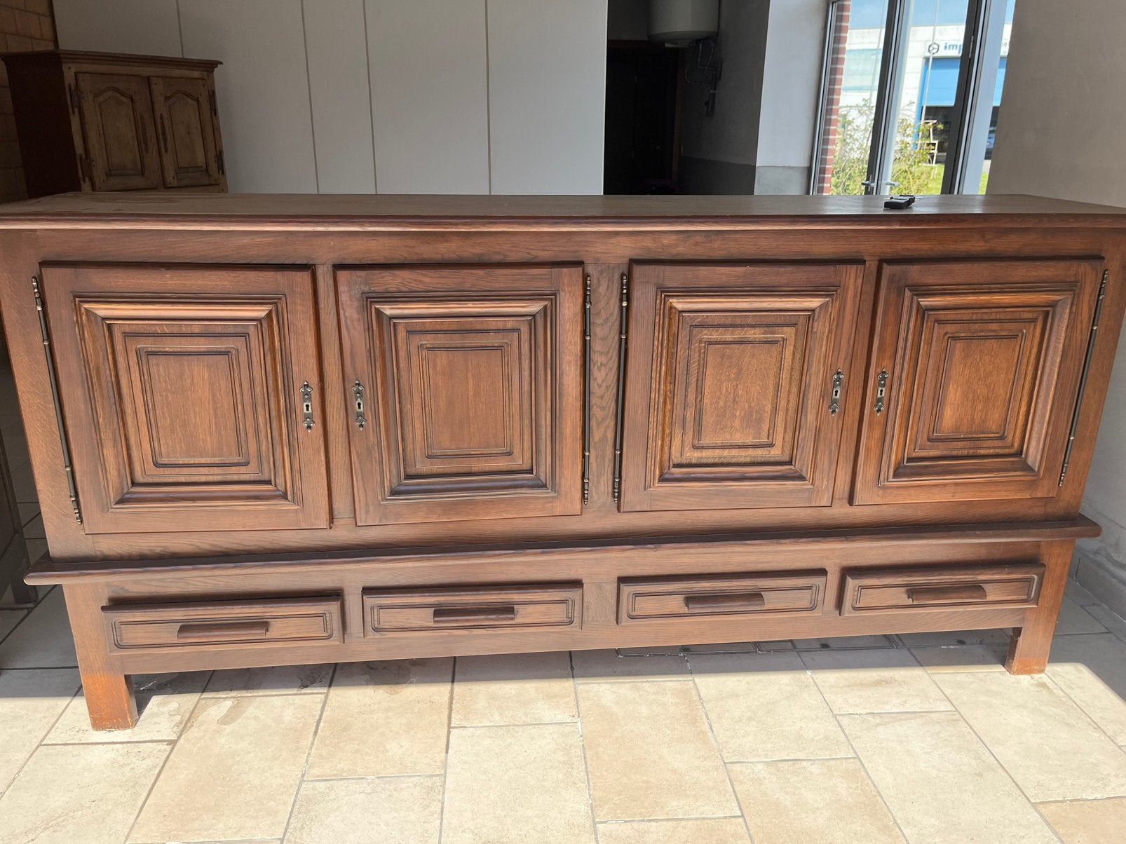 Dressoir en kast eik, Ophalen, Zo goed als nieuw