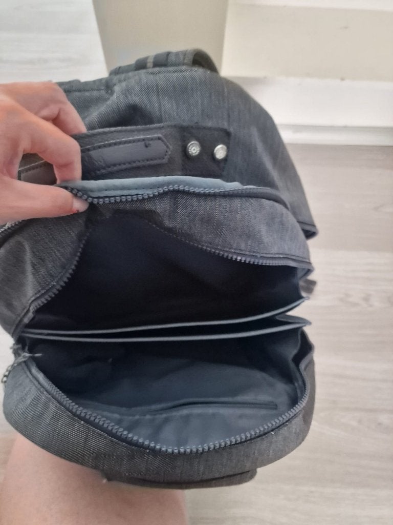 Kipling rugzak, Ophalen, Gebruikt, Grijs, Rugtas