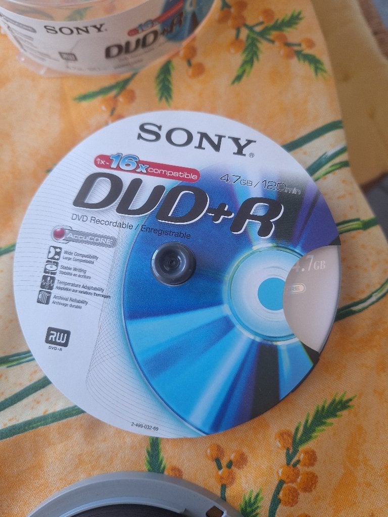 DVD vierge plus R, Neuf, Réinscriptible, Enlèvement, Dvd