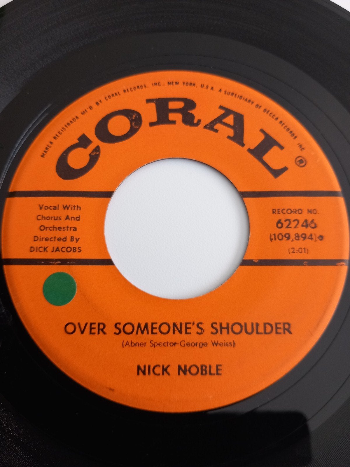 NICK NOBLE. RARE COLLECTOR  .USA 45T