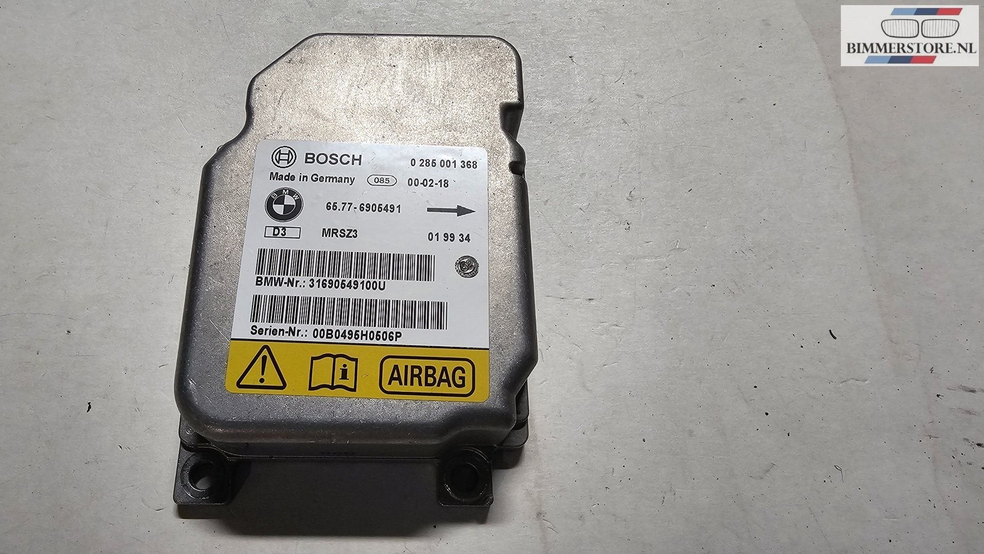 Airbag module BMW 3 serie E46 alle modellen 65776905491 6905, -, Origine de la pièce connue, Utilisé, -