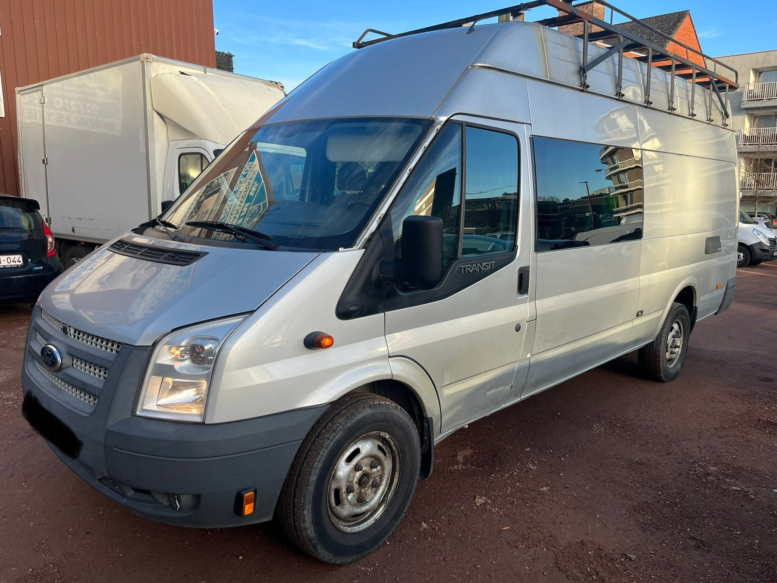 Ford transit 2.2D dubbel cabine 09/2015 Airco L4H3, Euro 5, Diesel, 6 zetels, Particulier