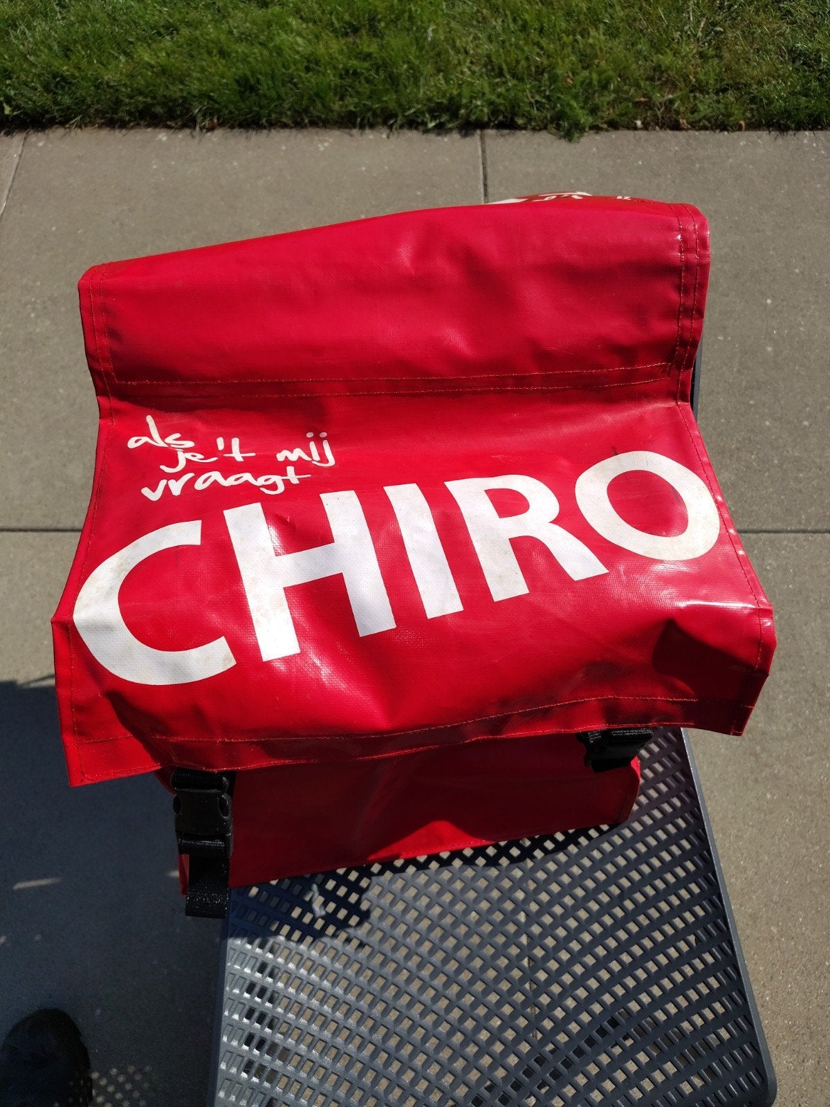 Chiro fietstas, Huis en Inrichting, Zitzakken, Ophalen, Gebruikt, Rood, Overige typen