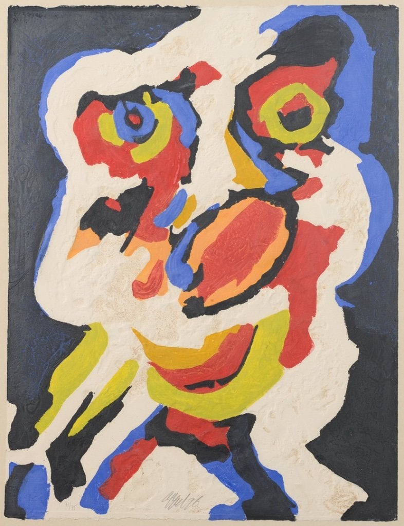 Karel Appel litho's, Antiek en Kunst, Ophalen of Verzenden, Abstract, Lithografie