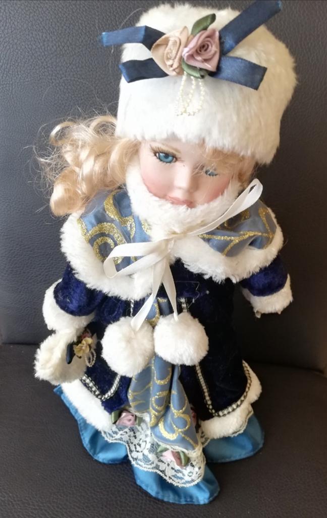 Poupée porcelaine 30cm, Ophalen of Verzenden, Pop