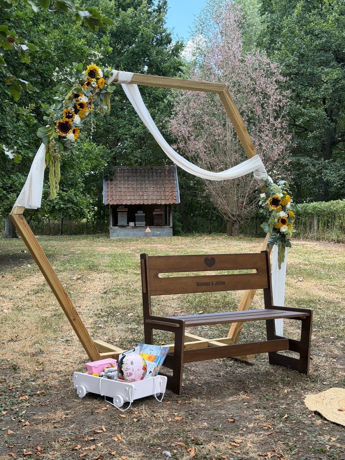 Ceremonieboog, Ophalen, Gebruikt