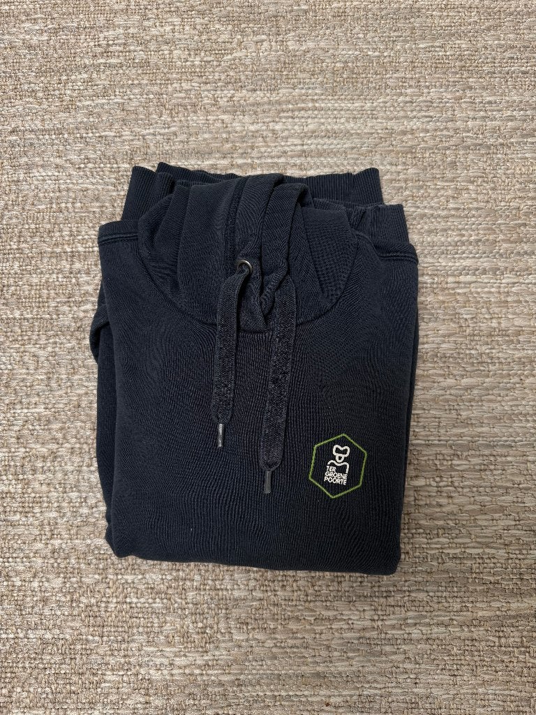 Marineblauwe Hoodie 'Ter Groene Poorte' ; XS, Ophalen of Verzenden, Gebruikt
