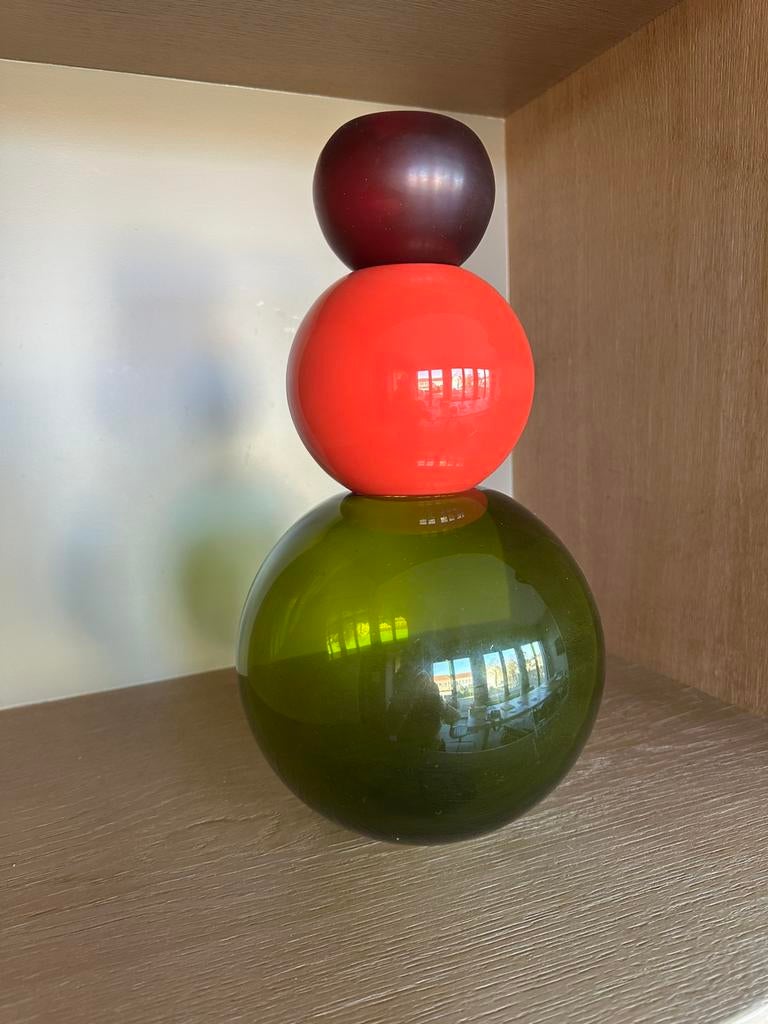 Vaas Murano glas, Huis en Inrichting, Ophalen, Zo goed als nieuw, Glas