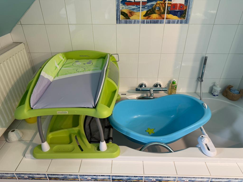 Bébé Confort Amplitude - baignoire + support + plan à langer, Enfants & Bébés, Enlèvement, Utilisé, Baignoire, Autres marques