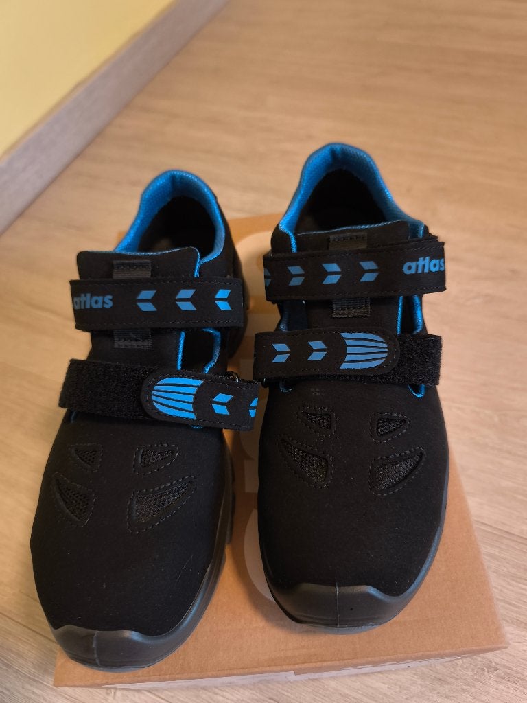 Werkschoenen, Ophalen, Zwart, Nieuw, Atlas