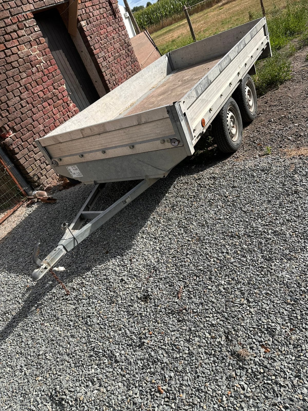 tandem aanhanger 750kg, Auto diversen, Aanhangers en Bagagewagens, Ophalen, Gebruikt