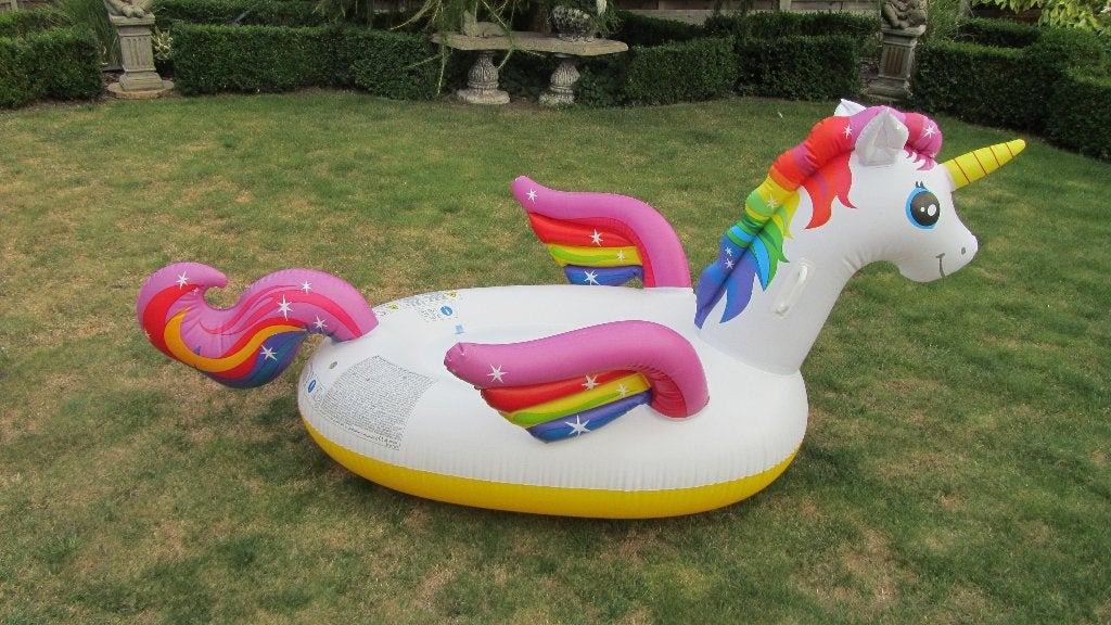 Intex Ride-On eenhoorn, Ophalen of Verzenden, Zo goed als nieuw
