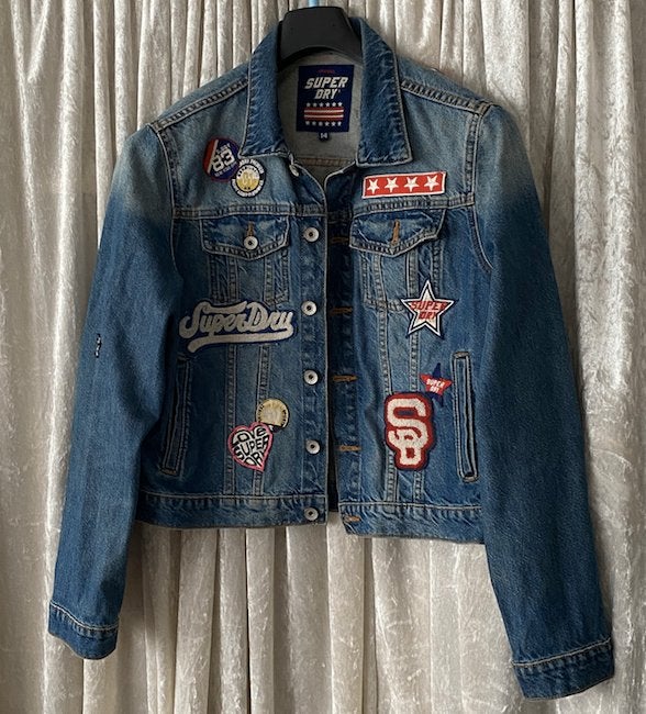 SuperDry Veste en jean femme XL, Taille 46/48 (XL) ou plus grande, Superdry, Comme neuf, Enlèvement