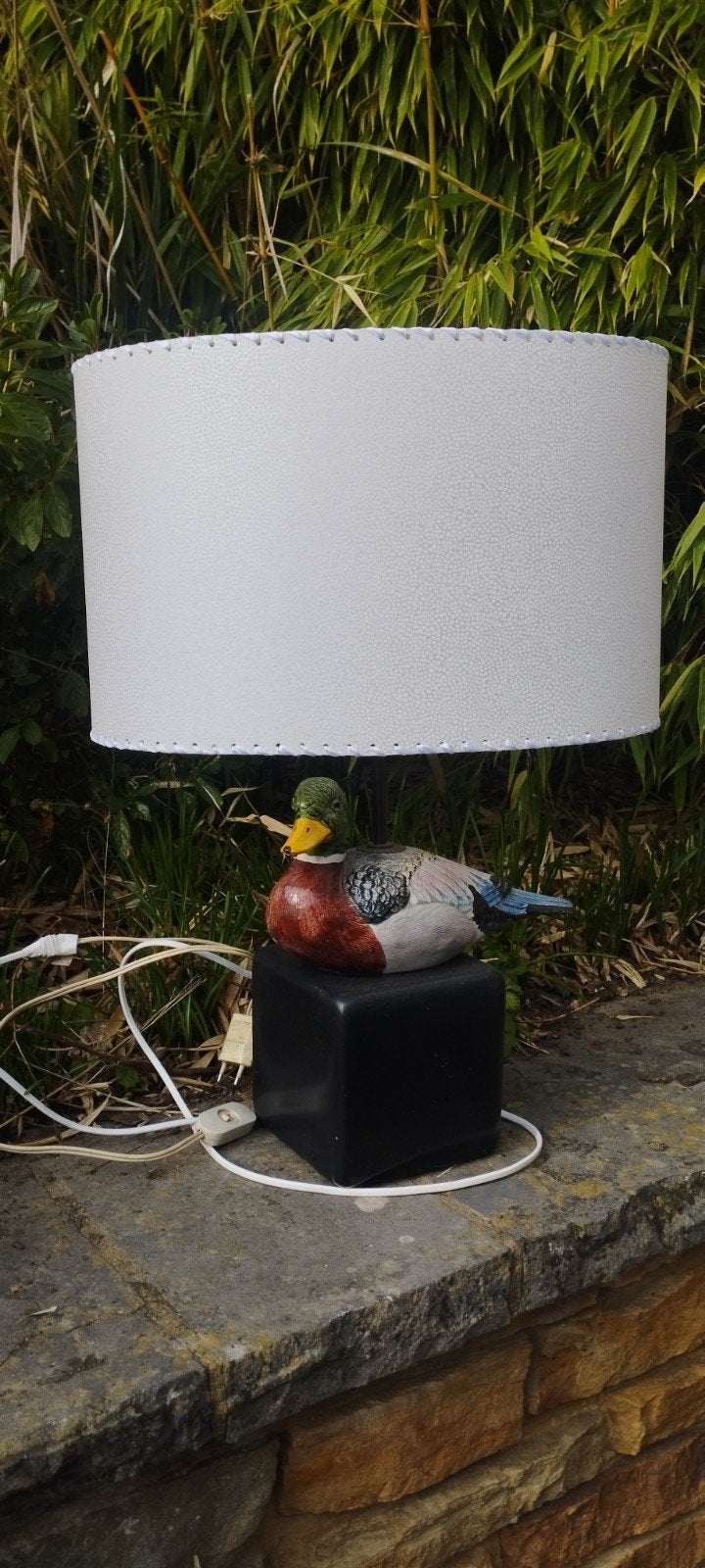 Lampe canard abat-jour, Enlèvement