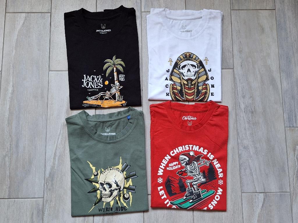 ★ M164 - Nieuwe T-Shirts Jack & Jones, Kinderen en Baby's, Kinderkleding | Maat 164, Nieuw, Ophalen of Verzenden, Shirt of Longsleeve