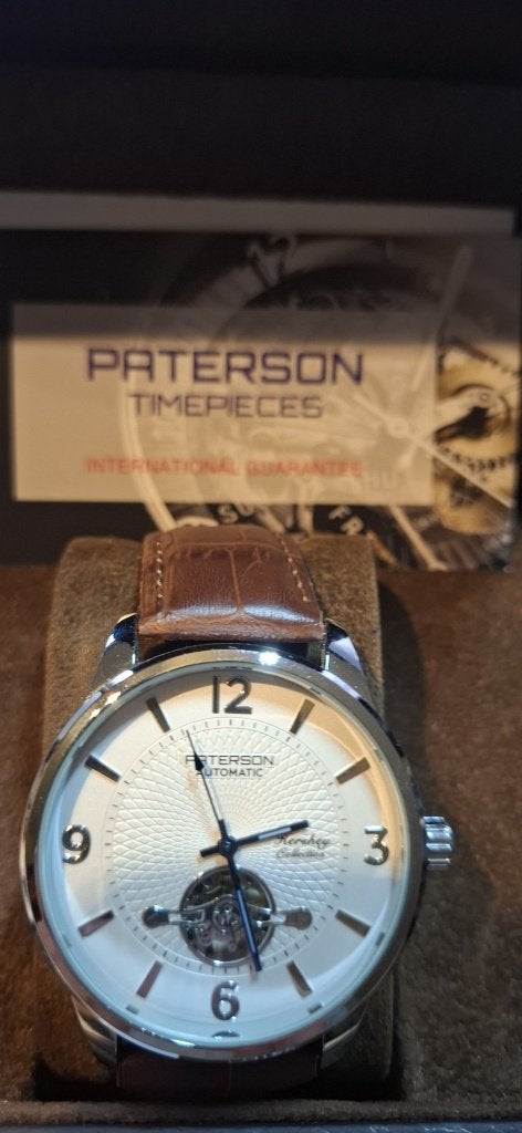 Automatisch Uurwerk  Patterson, Overige merken, Leer, Staal, Polshorloge