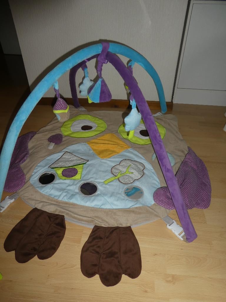 speelmat uil met 3 tutten knuffels, Ophalen, Gebruikt, Babygym