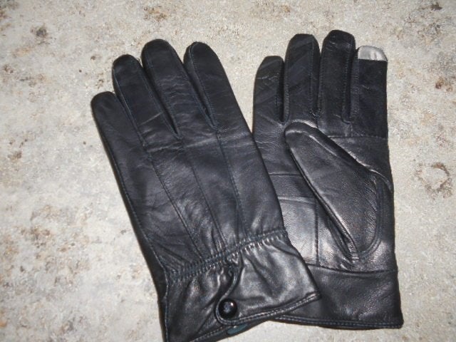 Nouveaux gants en cuir noir/Taille L, Enlèvement ou Envoi, Neuf, Taille 42/44 (L), Gants