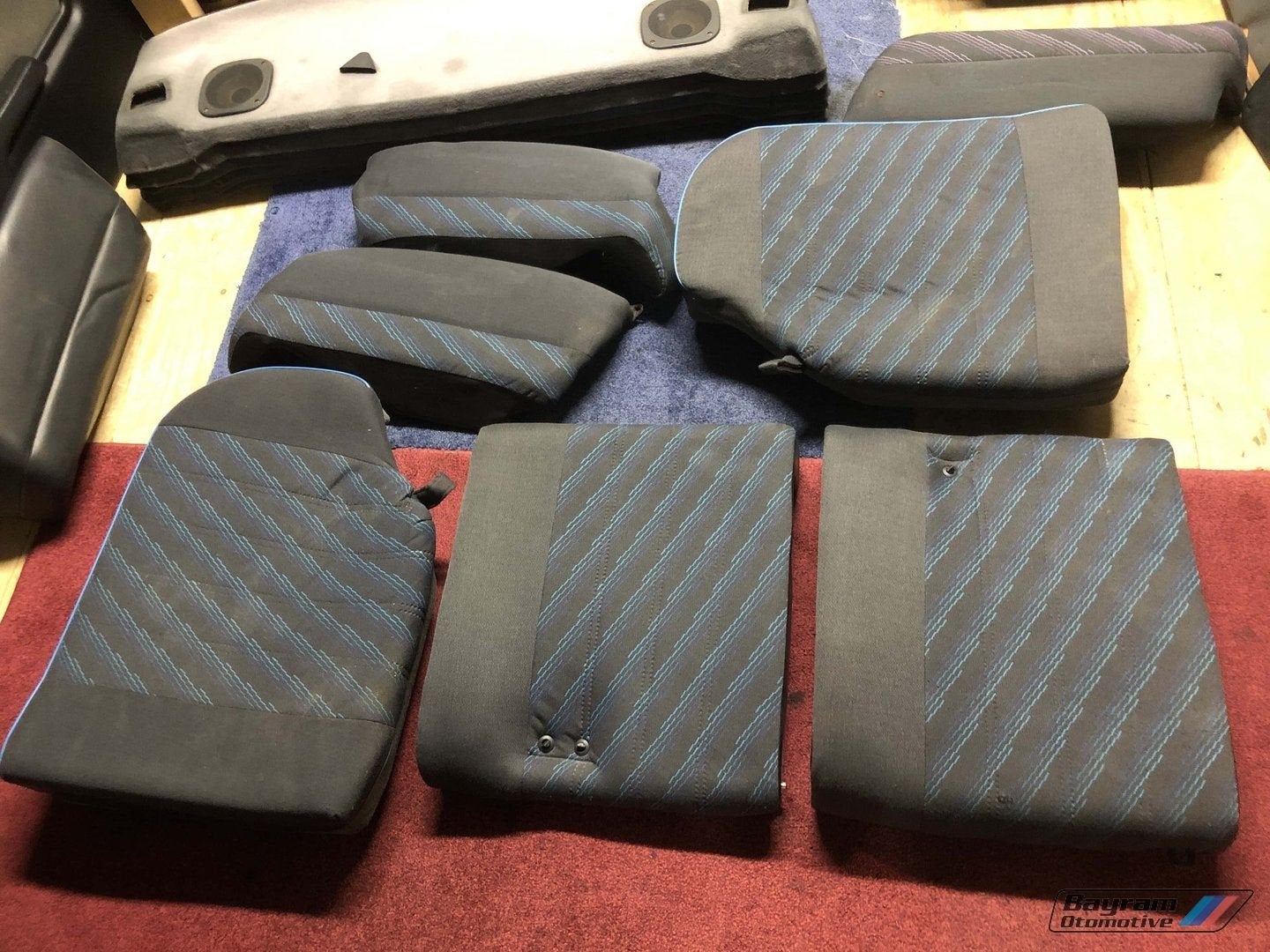Bmw E30 touring achterbank delen edition blauw 3-serie m3, Gebruikt, -, -, Ophalen of Verzenden