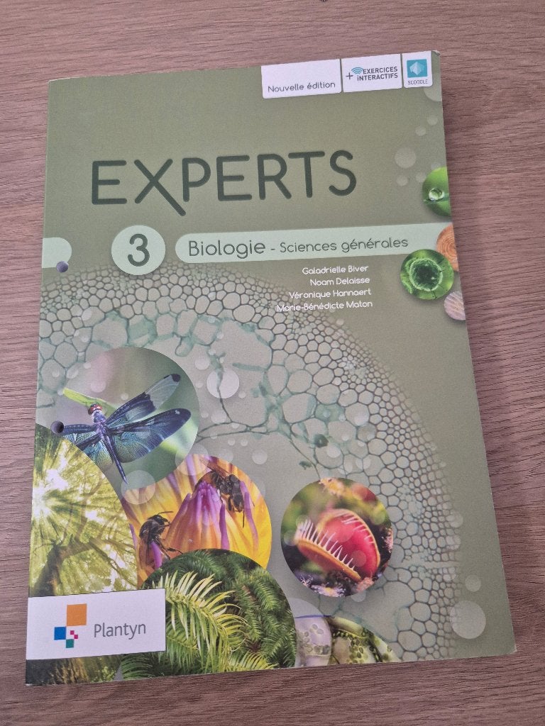 Expert Biologie- sciences générales 3 (Vendu), Plantyn, Biologie, Comme neuf, Enlèvement