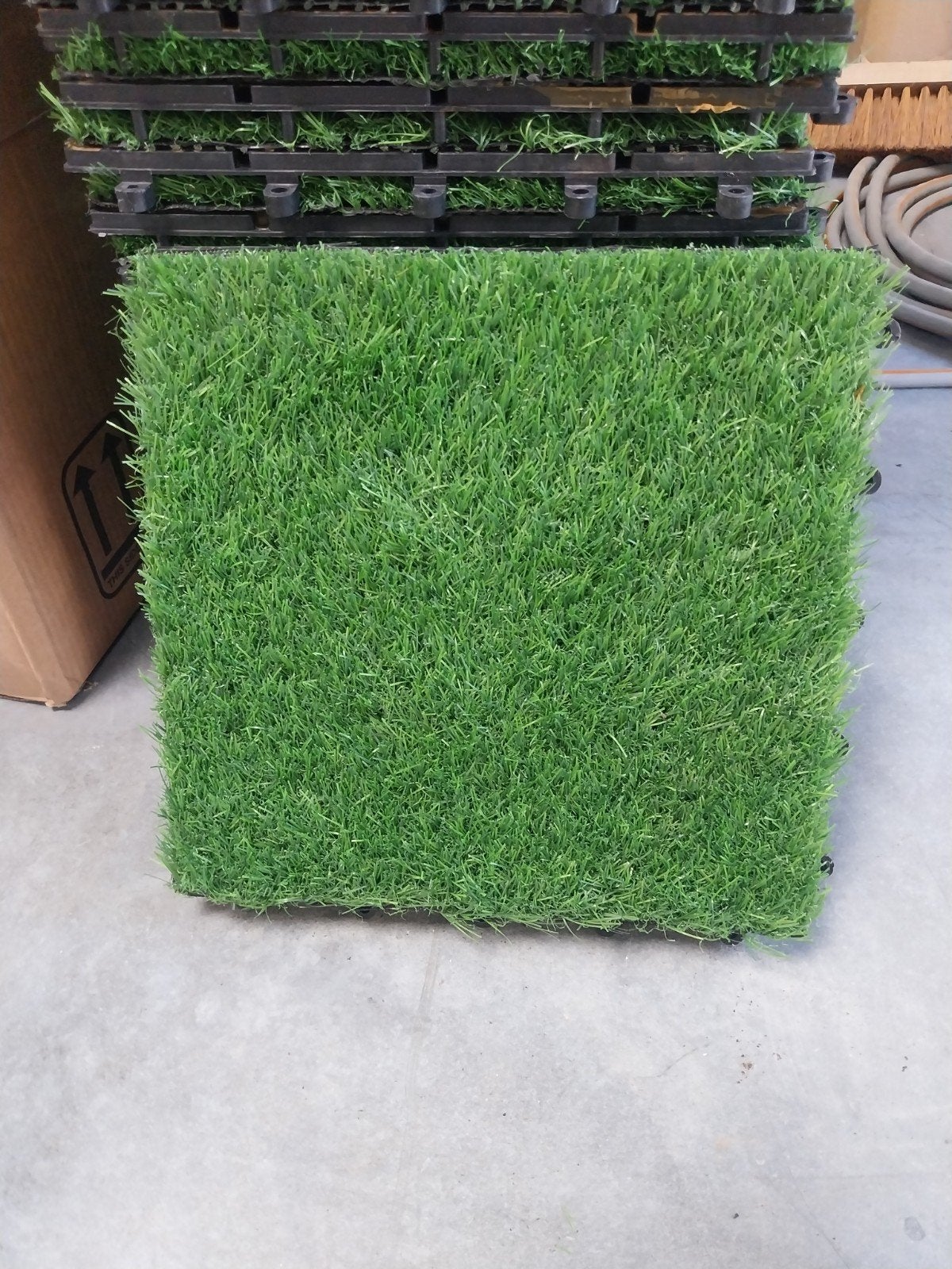 Grasdallen 3.25 m2, Ophalen
