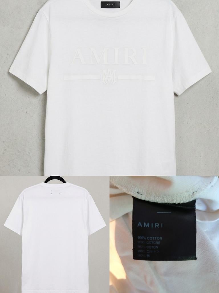 Crème tshirt Amiri | origineel | Made in Italy, Kleding | Heren, T-shirts, Beige, Maat 56/58 (XL), Ophalen of Verzenden, Zo goed als nieuw
