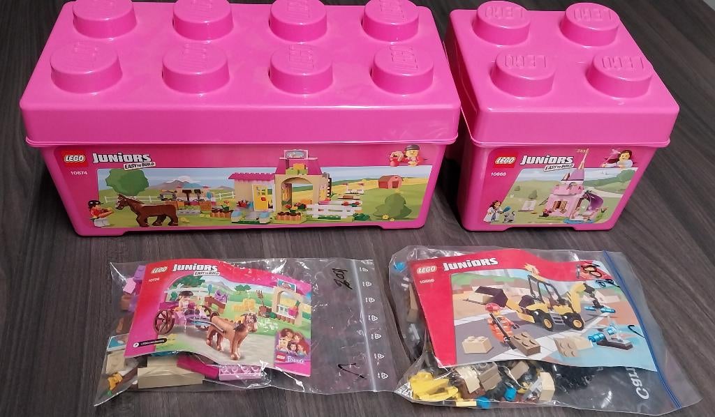 4 LEGO Juniors setjes., Ophalen, Gebruikt, Overige thema's, Compleet