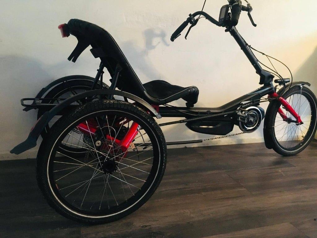 Electrische Hase Trigo Up Driewielfiets Ligfiets te koop, Fietsen en Brommers, Fietsen | Ligfietsen, Gebruikt, Ophalen of Verzenden