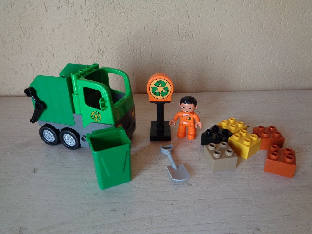 Lego duplo vuilniswagen - 4659, Gebruikt, Ophalen of Verzenden, Compleet, Duplo