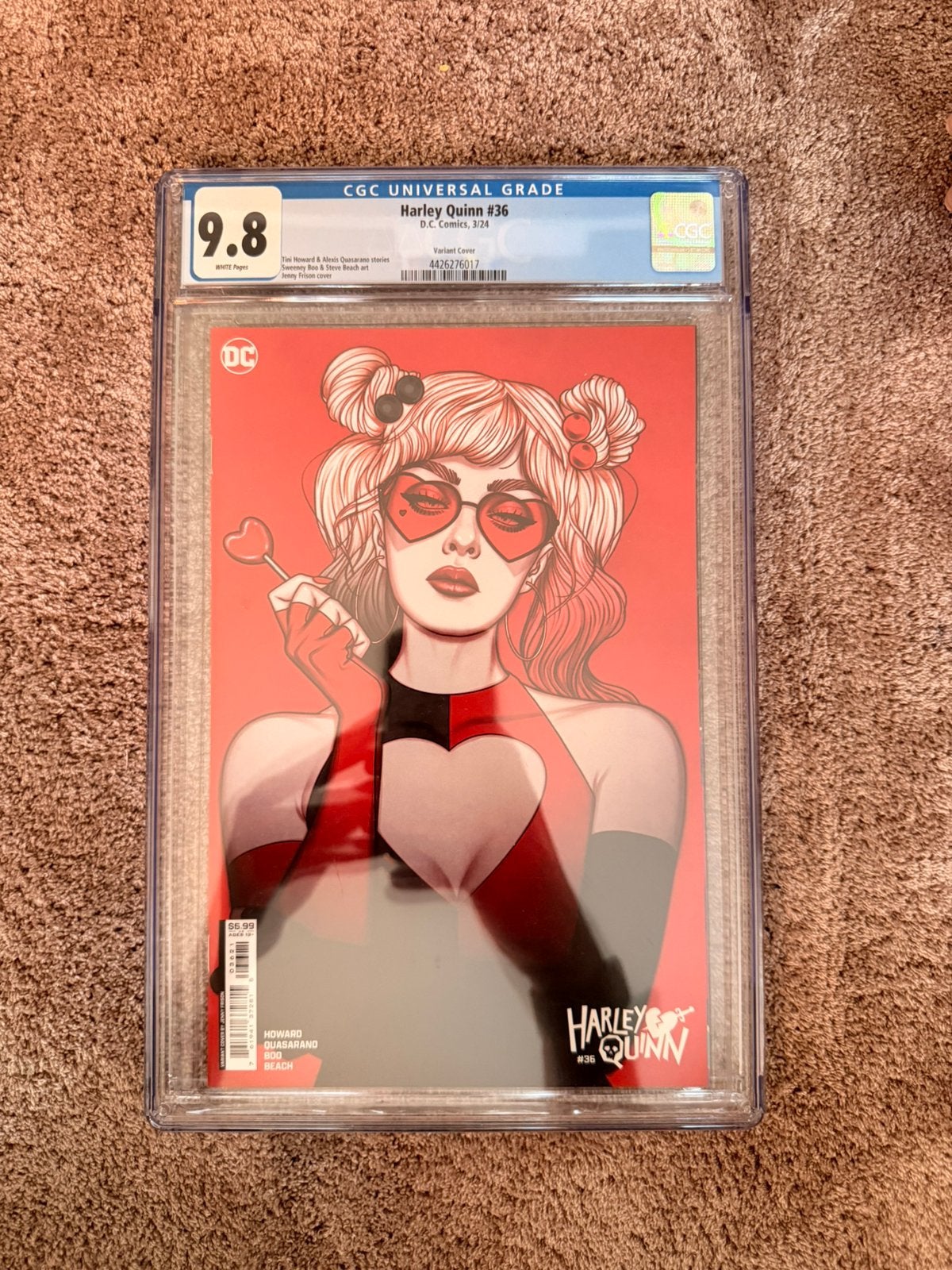 CGC 9.8 - Harley Quinn #36 Jenny Frison Variant - 2024, Boeken, Strips | Comics, Ophalen of Verzenden, Zo goed als nieuw