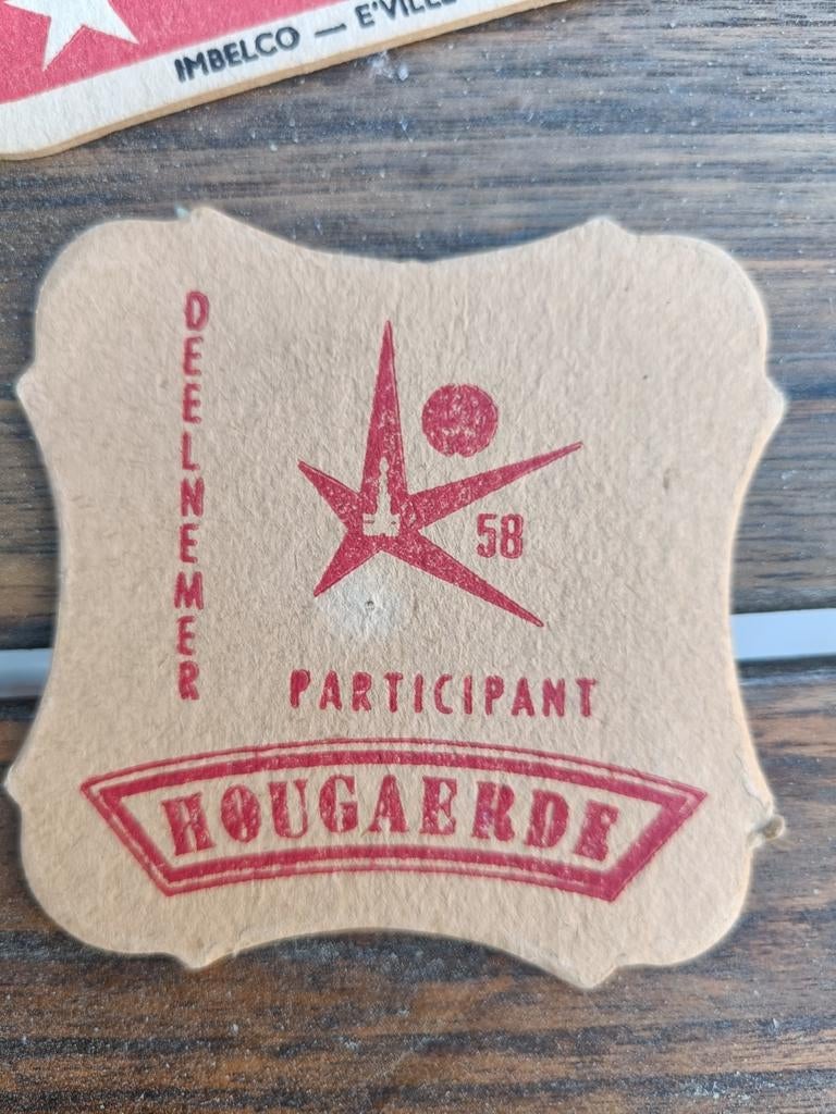Bierkaartje hougaerde expo 58, Enlèvement ou Envoi