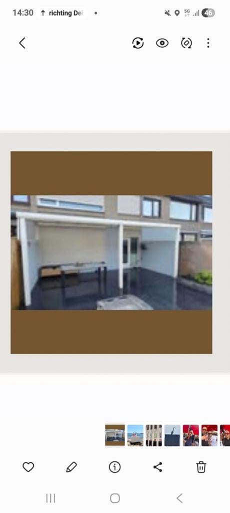 OVERKAPPING,AFDAK ALUMINIUM 3X6.5METER, Tuin en Terras, Overkappingen, Ophalen of Verzenden