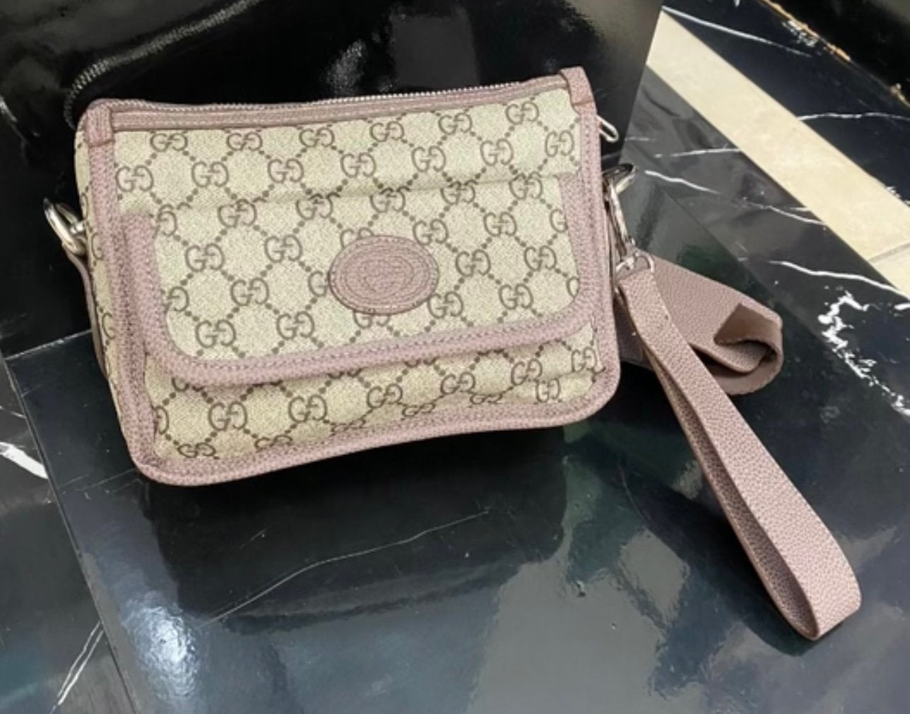 Sacoche mixte bandoulière ou poignet, Neuf, Autres marques, Enlèvement ou Envoi, Beige